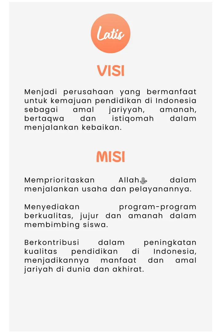 Visi Misi Latiseducation